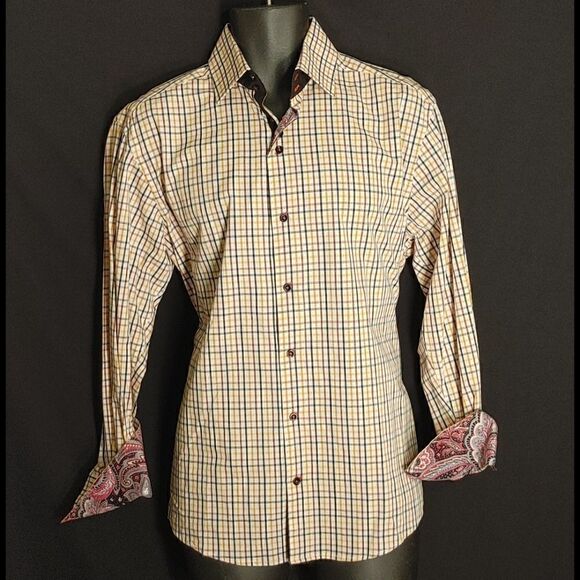 MEN'S INSOMNIA LONG SLEEVE FASHION SPORT SHIRT MED - Picture 1 of 6